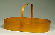 Oval Carrier, United Society of Believers in Christ’s Second Appearing (“Shakers”)  American, Wood; Pine, maple, ash, American, Shaker