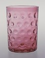 Tumbler, Hobbs, Brockunier and Company  American, Blown cranberry glass, two-piece mold, American