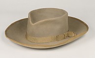Hat, F. Spenscheid, Wool, silk, and leather, American, Shaker