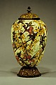 Vase, John Bennett (1840–1907), Painted and glazed earthenware, American
