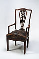 Armchair, Francis H. Bacon, Mahogany, tooled and painted leather, American