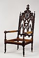 Armchair, John and Joseph W. Meeks (active ca. 1836–59), Mahogany, American