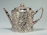 Teapot, Andrew Ellicott Warner (1786–1870), Silver, American