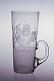 Lemonade Glass, Boston & Sandwich Glass Company  American, Blown glass, threaded, American