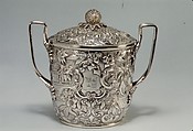 Sugar bowl, Andrew Ellicott Warner (1786–1870), Silver, American