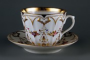 Saucer, Attributed to Charles Cartlidge and Company (1848–1856), Porcelain, American