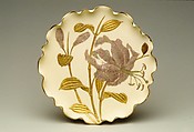 Plate, Ott and Brewer (American, Trenton, New Jersey, 1871–1893), Porcelain, American