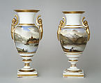 Vase, Probably decorated by Thomas Tucker (1812–1890), Porcelain, American