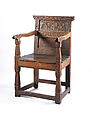 Joined armchair, Oak, American