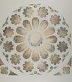 Design for a rose window, Louis C. Tiffany (American, New York 1848–1933 New York), Watercolor, gouache, and graphite on cut white wove paper trimmed into shapes, American