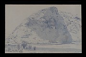Mountain Landscape, Alexander H. Wyant (1836–1892), Watercolor on brown paper, American