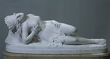 Mexican Girl Dying, Thomas Crawford (American, New York 1813?–1857 London), Marble, American