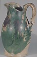 Pitcher, Earthenware with slip decoration, American