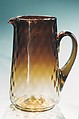 Water Pitcher, Mount Washington Glass Company  American, Blown glass, American
