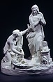 Figure of the Finding of Moses, Modeling attributed to William Beattie (British, 1793–1875), Porcelain, British