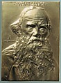 Count Lyov (Leo) Tolstoi, John Flanagan (American, Newark, New Jersey 1865–1952 New York), Copper and gold leaf, American
