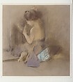The Toilet, Robert Frederick Blum (American, Cincinnati, Ohio 1857–1903 New York), Pastel on brown wove paper, American