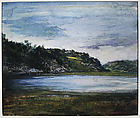 Paradise Rocks—Study at Paradise, Newport, Rhode Island, John La Farge (American, New York 1835–1910 Providence, Rhode Island), Watercolor, gouache and gum arabic on white wove paper, American