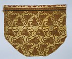 Bell-pattern textile, Ida F. Clark (born 1858), Silk and wool, woven, American