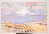 From Jerusalem, John Singer Sargent (American, Florence 1856–1925 London), Watercolor, gouache, and graphite on off-white wove paper, American