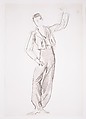 Spanish Dancer, John Singer Sargent (American, Florence 1856–1925 London), Graphite on off-white wove paper, American