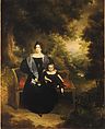 Portrait of a Lady and Child, George W. Twibill Jr. American, Oil on canvas, American