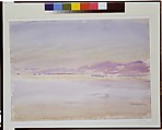 Sunset at Sea, John Singer Sargent (American, Florence 1856–1925 London), Watercolor and gouache on white wove paper, American