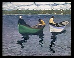 Fishermen, George Luks  American, Oil on wood, American