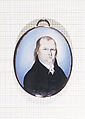 Portrait of a Gentleman, William Verstille  American, Watercolor on ivory, American