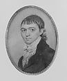 Portrait of a Gentleman, Watercolor on ivory in gilded copper case, American