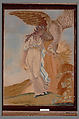 Embroidered and Painted Picture, Silk embroidered with silk thread, painted, American