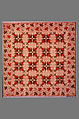 Quilt, Pineapple pattern, Ann Downing Hegeman, Cotton, American