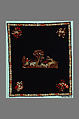 Embroidered Tablecover, Wool, embroidered, American