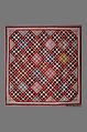 Quilt, Nine Patch pattern variation, Rebecca Davis, Cotton, American