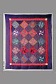 Quilt, Pinwheel or Fly pattern, Amish maker, Wool and cotton, American