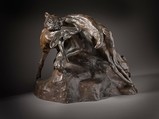 Puma and Deer, Arthur Putnam  American, Bronze, American