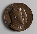 Coronation Medal of King Edward VII and Queen Alexandra, Emil Fuchs (American, Vienna 1866–1929 New York), Bronze, American
