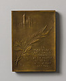 Professor Adolph Werner, Victor David Brenner (American, born Šiauliai, Lithuania (Shavli, Russian Empire) 1871–1924 New York), Bronze, American