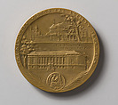 Centenary of the New York Historical Society, Victor David Brenner (American, born Šiauliai, Lithuania (Shavli, Russian Empire) 1871–1924 New York), Bronze and gold leaf, American