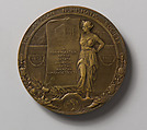 Commemorating the Fiftieth Anniversary of the American Numismatic Society, Emil Fuchs (American, Vienna 1866–1929 New York), Bronze, American