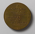 Inauguration of Dr. Woodrow Wilson as President, Bronze, American