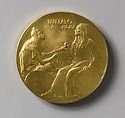 Pan-American Exposition Award Medal, Hermon Atkins MacNeil (American, Everett, Massachusetts 1866–1947 Queens, New York), Gilt bronze, American