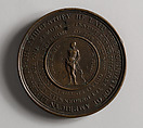 Eccleston Medal, Thomas Webb (active 1804–27), Bronze, American