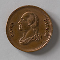 Medal, Probably gilt copper