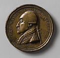 Medal, James Manley (active 1790–1800), Gilt bronze, American