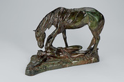 Fallen Warrior (Death of the Chief), Gutzon Borglum  American, Bronze, American