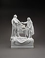 Figure of Louis XVI and Benjamin Franklin, Charles-Gabriel Sauvage, called Lemire pere (1741–1827), Porcelain