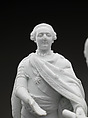 Figure of Louis XVI and Benjamin Franklin, Charles-Gabriel Sauvage, called Lemire pere (1741–1827), Porcelain