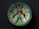 Plaque with gazelles, Wilhelm Hunt Diederich  American, born Hungary, Earthenware, American