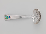 Pierced spoon/sifter, Horace E. Potter (American, 1873–1948), Silver and enamel, American
